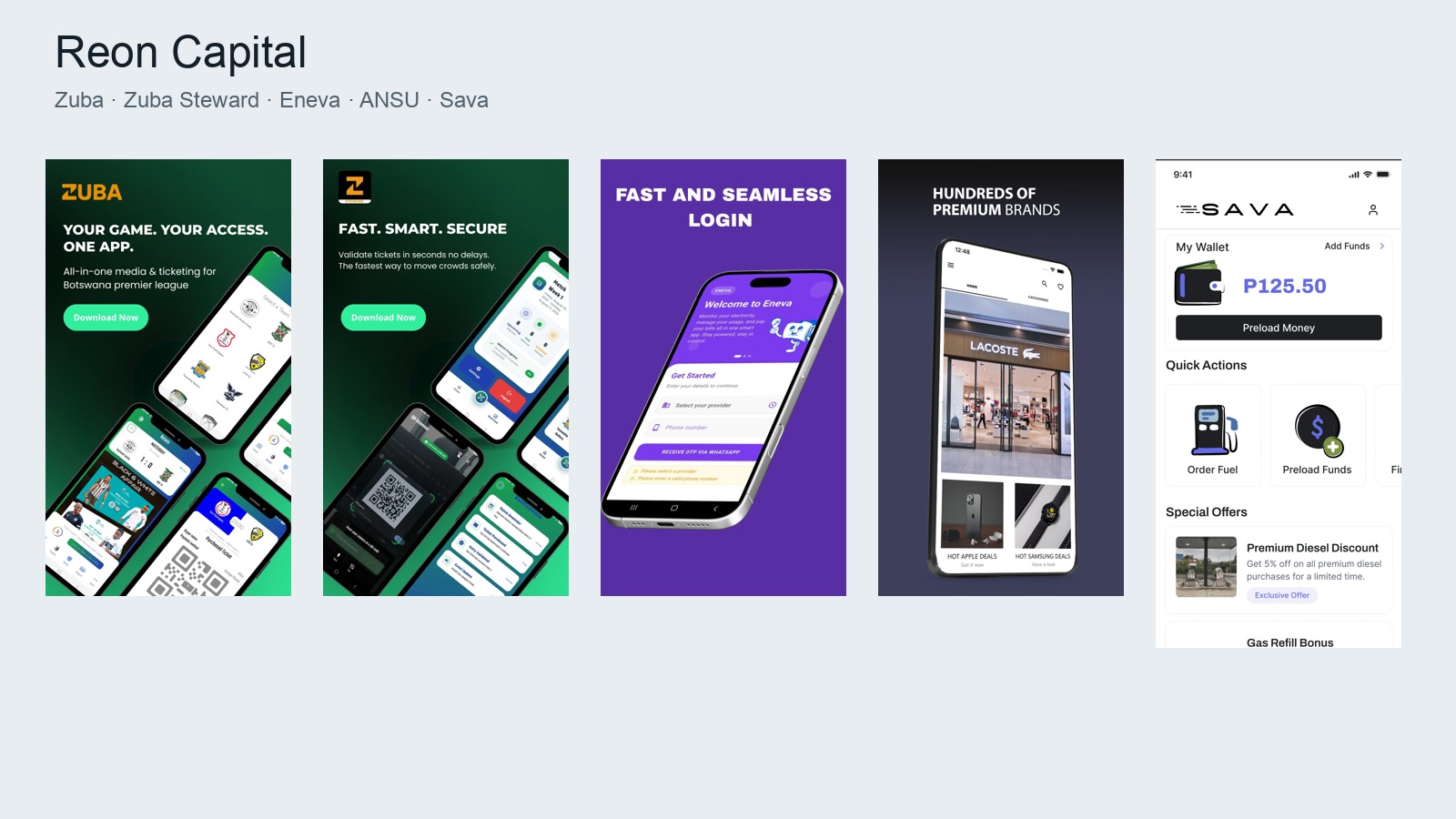 Reon Capital product interface